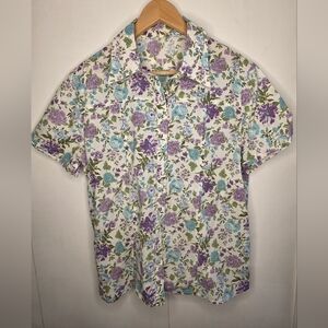 Homemade Vintage Short Sleeve Floral Shirt